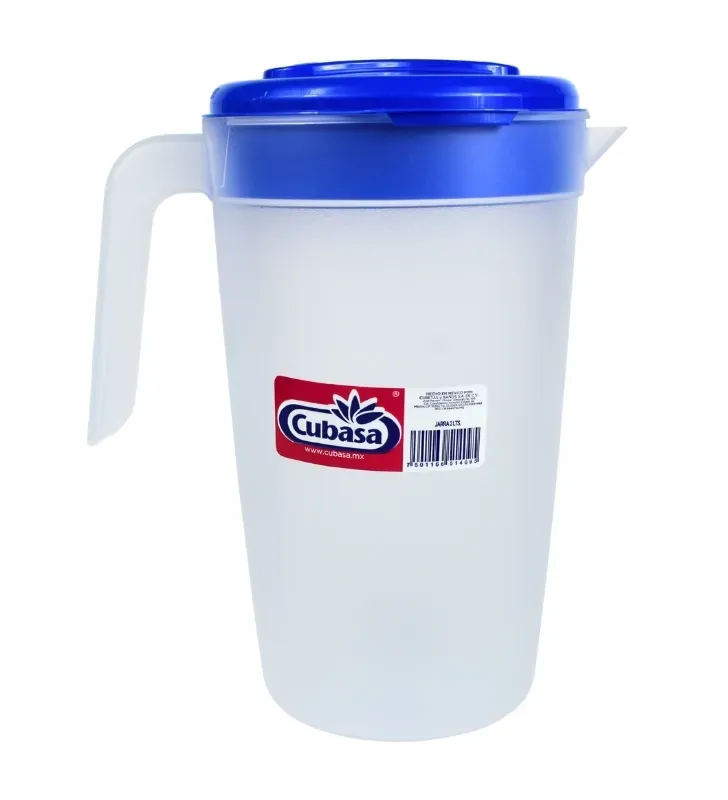 Jarra de Plástico 2 Litros Cubasa – Tapa con Rejilla 1409