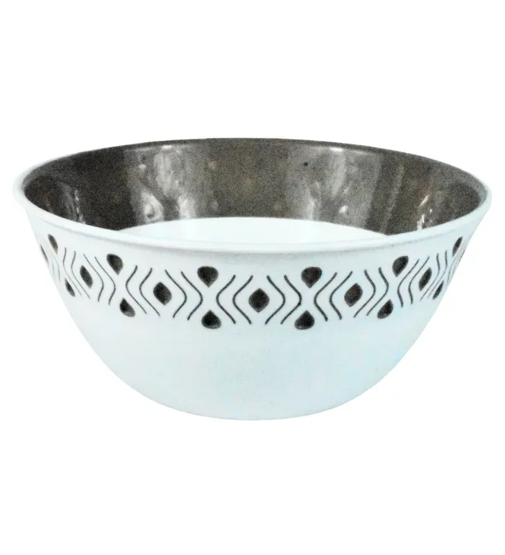 Bowl Tazón Elegancia No. 20 Cubasa – Color Topo Blanco/Gris