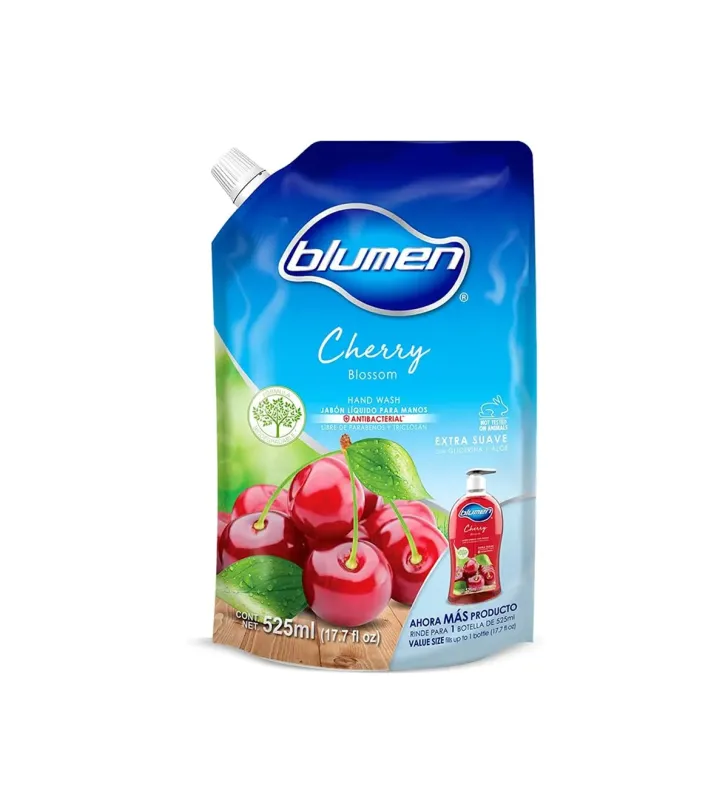 Jabón líquido Blumen Cherry Blossom 1 050 ml – Antibacterial y Suave