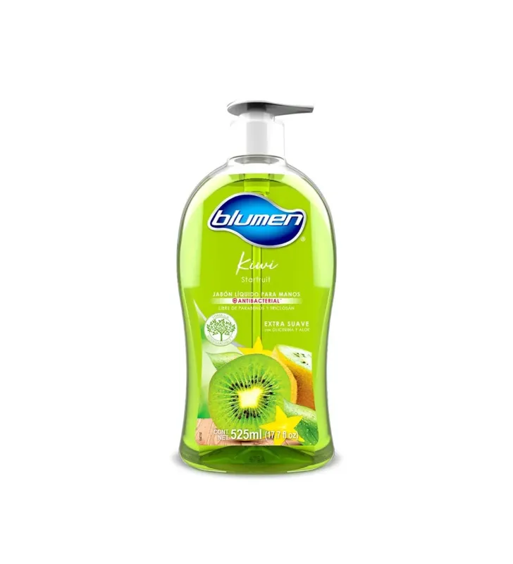 Jabón líquido Blumen Kiwi Starfruit 525 ml – Antibacterial y Suave