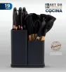 Juego de Utensilios 19 piezas Cuisine Spot AH00001-001/005