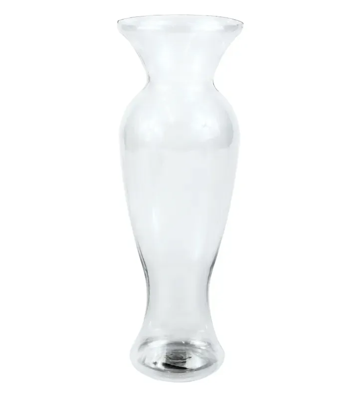 Florero Alemán Pardo-Glasstic – Plástico Transparente Resistente