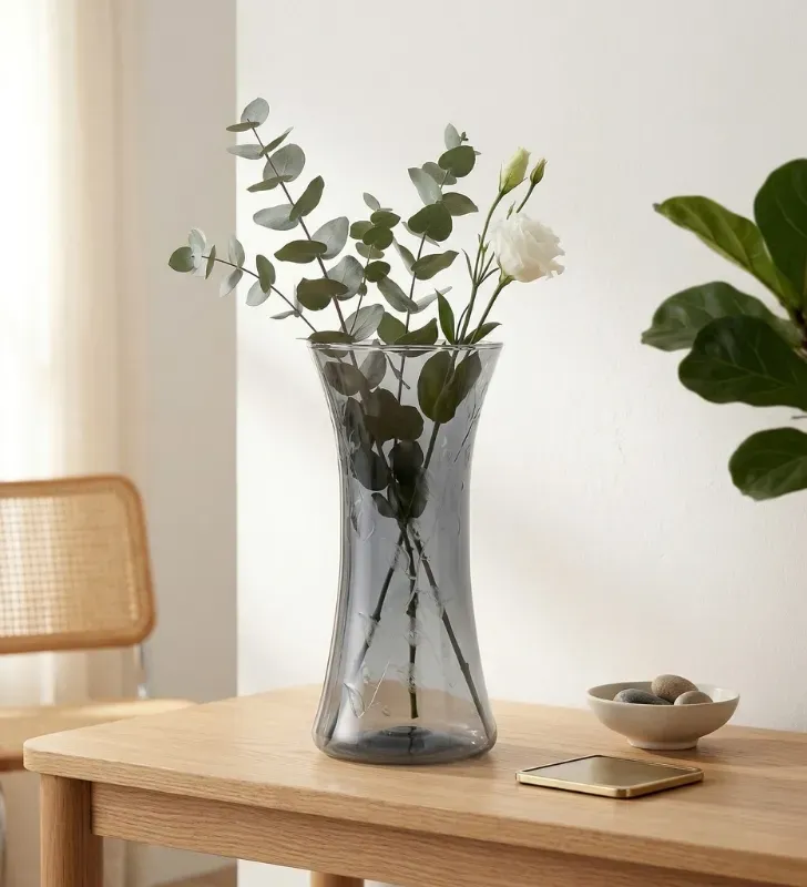 Florero Pata de Elefante Jr. Pardo-Glasstic – Plástico Transparente