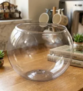 Pecera No. 4 Pardo-Glasstic – Plástico Transparente Resistente