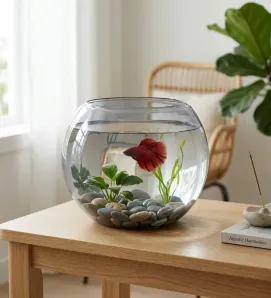 Pecera No. 6 Pardo-Glasstic – Plástico Transparente de Alta Resistencia