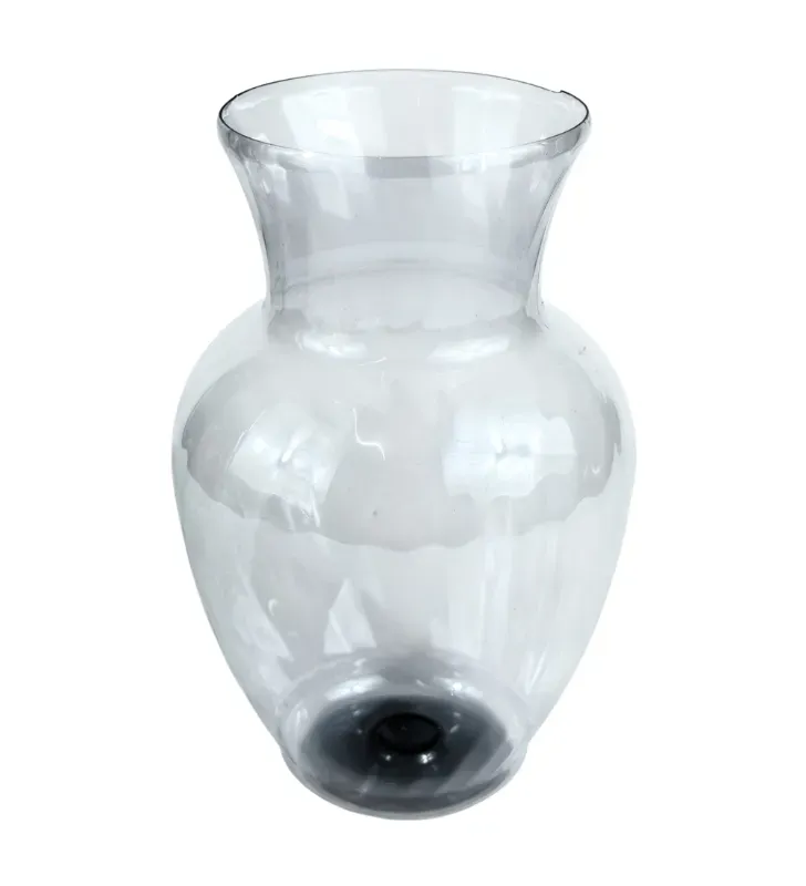 Florero 214 Normal Pardo-Glasstic – Plástico Transparente Resistente