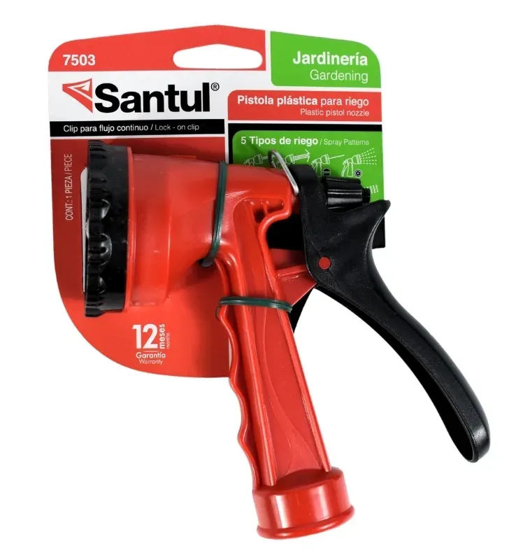 Pistola de Riego 4 Funciones Santul 7503 – Gatillo Metálico y TPR