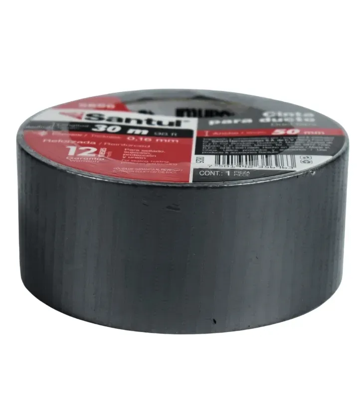 Cinta para Ducto 30m Santul 5696 – Reforzada Gris Plata