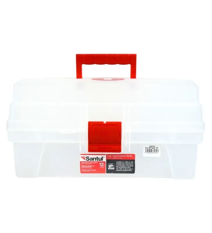 Caja Vanity 14" Botiquín Santul 6475 – Organizador Traslúcido
