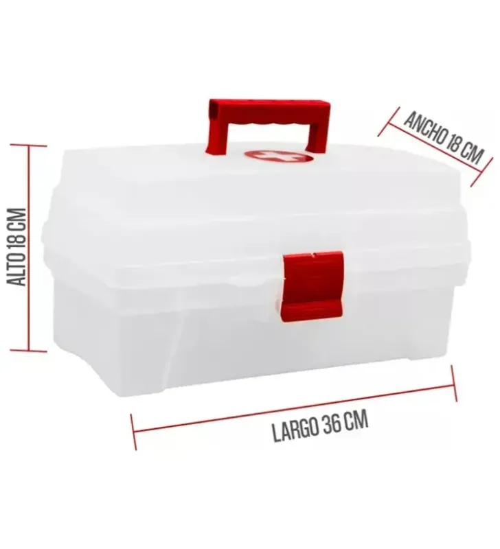 Caja Vanity 14" Botiquín Santul 6475 – Organizador Traslúcido
