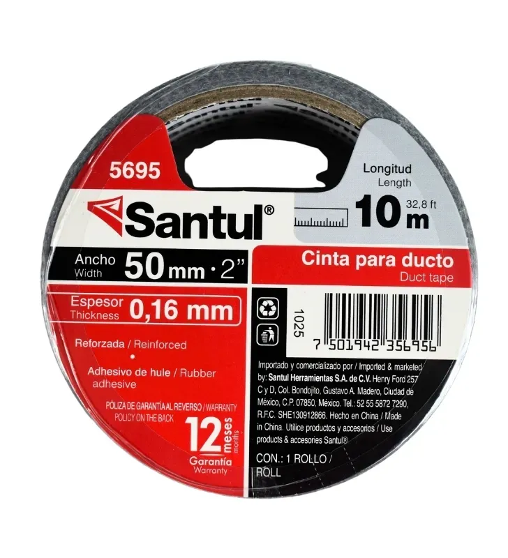 Cinta para Ducto 10m Santul 5695 – Reforzada e Impermeable