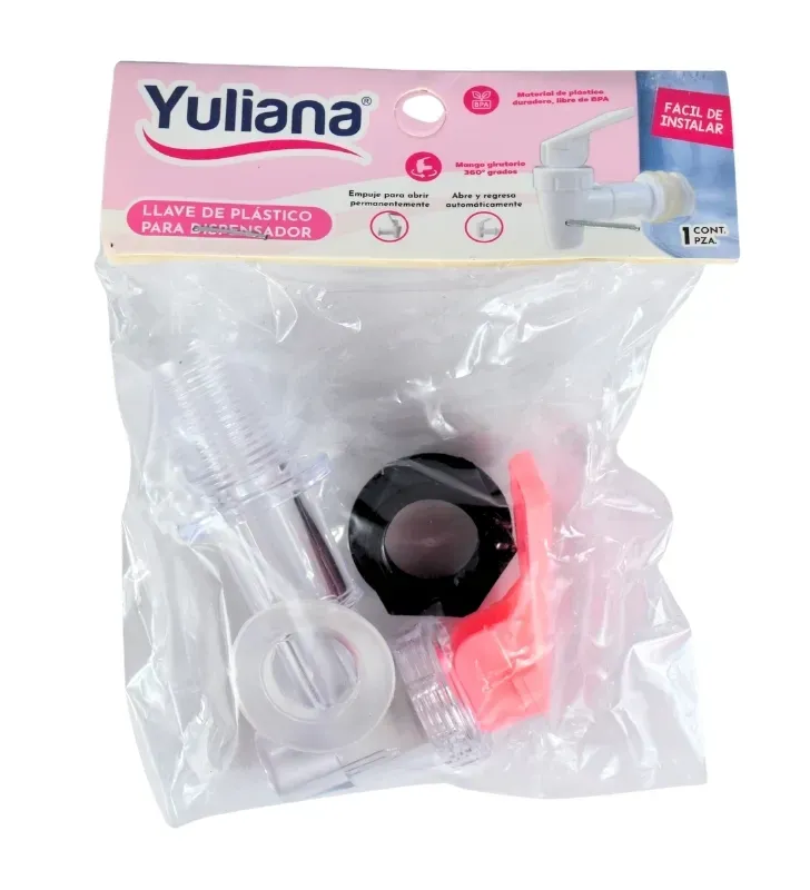 Llave de Plástico para Dispensador Yuliana R7-13130 – Tipo Rosca