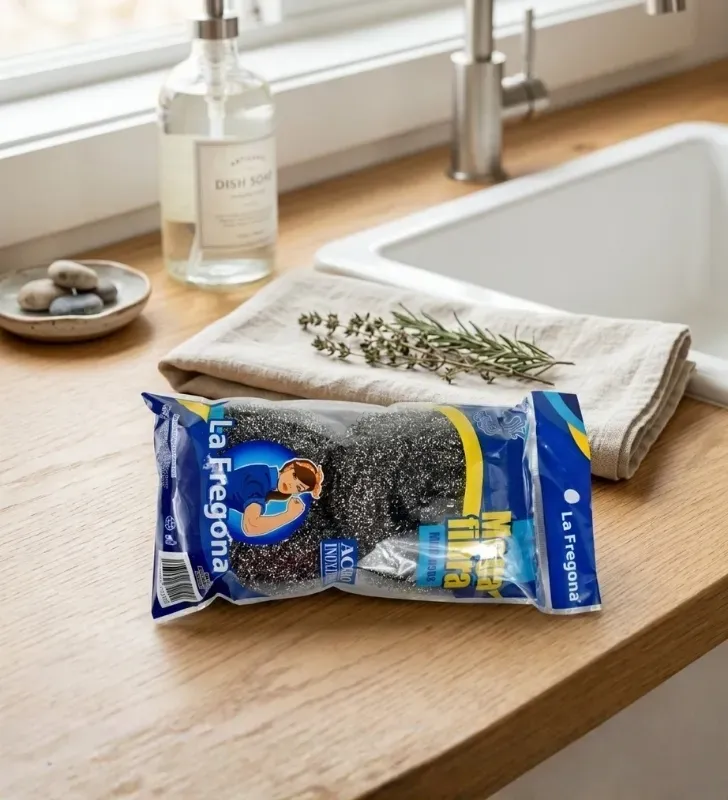 Fibra de Acero Inoxidable Mega Yuliana MX-002 – No Raya