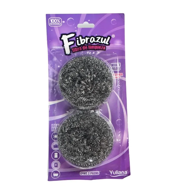 Fibra de Acero Inoxidable 2 Piezas Yuliana MX-6002 – No Raya