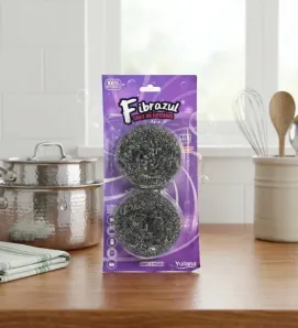 Fibra de Acero Inoxidable 2 Piezas Yuliana MX-6002 – No Raya