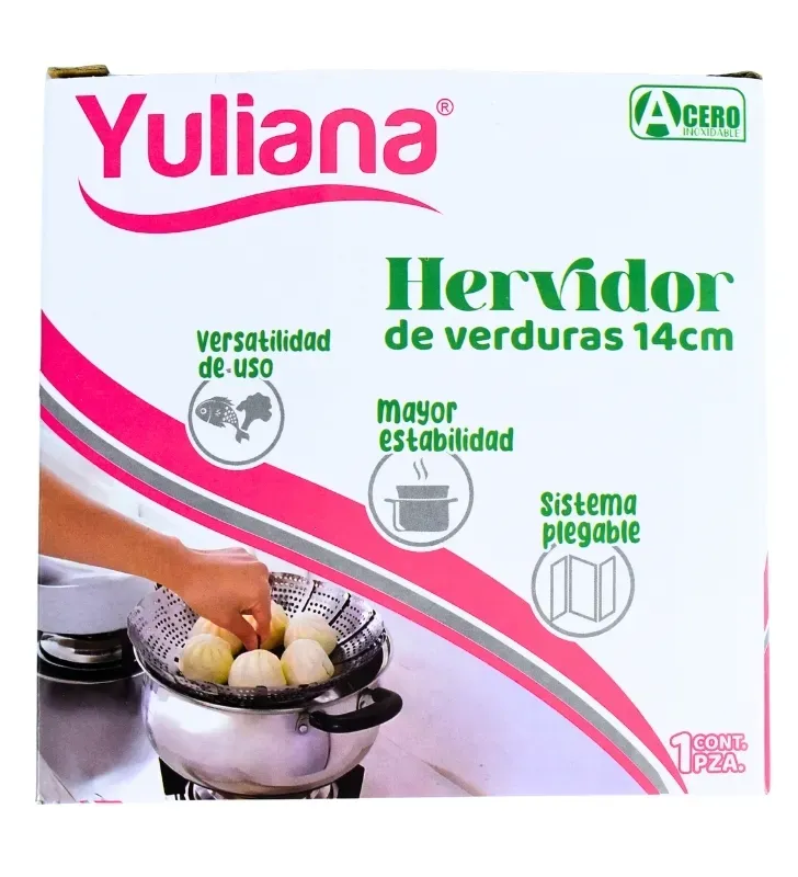 Vaporizador Extensible 14cm Yuliana R7-61490 – Acero Inoxidable