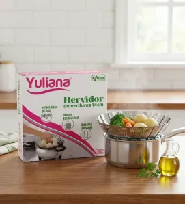 Vaporizador Extensible 14cm Yuliana R7-61490 – Acero Inoxidable