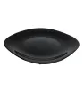 Plato Cuadrado 11" Negro Cuisine Spot OGLS04 – Vidrio Opal
