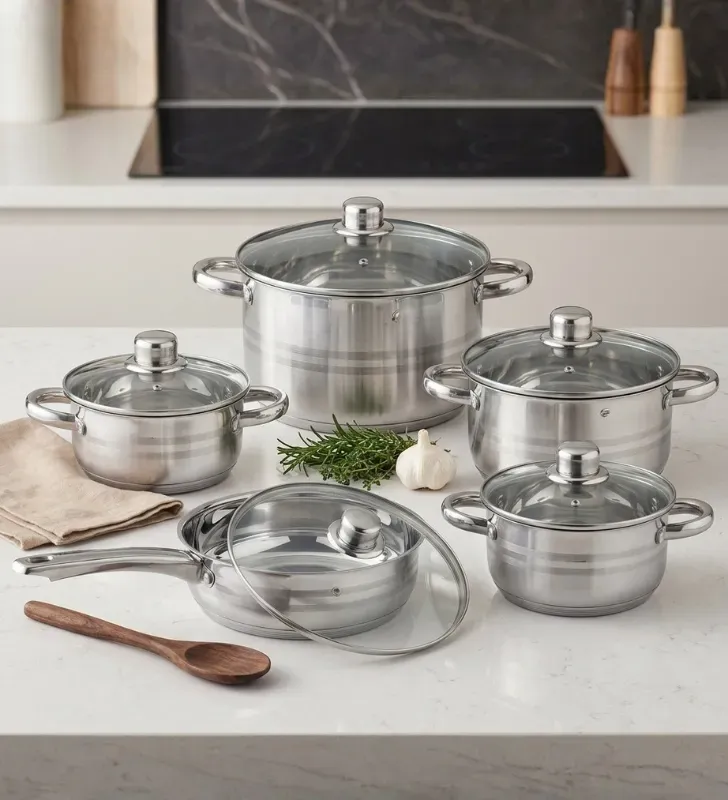 Batería de Cocina Platinum Cuisine Spot  – Acero Inox