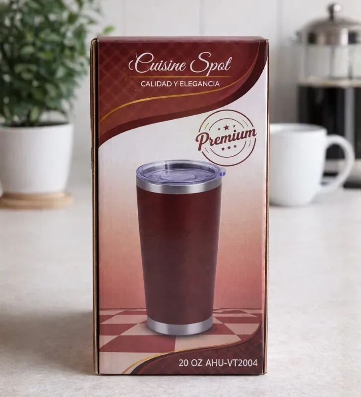 Termo 20 oz Cuisine Spot – Acero Inoxidable de Colores
