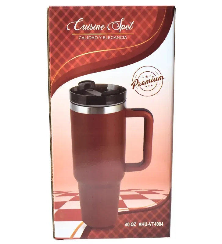 Termo 40 oz Cuisine Spot – Con Asa y Popote (1.18L)