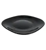 Plato Cuadrado 8" Negro Cuisine Spot OGLS05 – Vidrio Opal