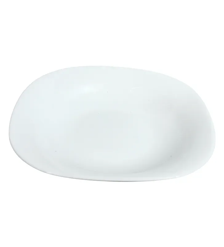 Plato 9" Blanco Cuisine Spot OGLS03 – Vidrio Opal
