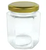 Frasco Hexagonal 180ml Cuisine Spot GLS03 – Tapa Dorada