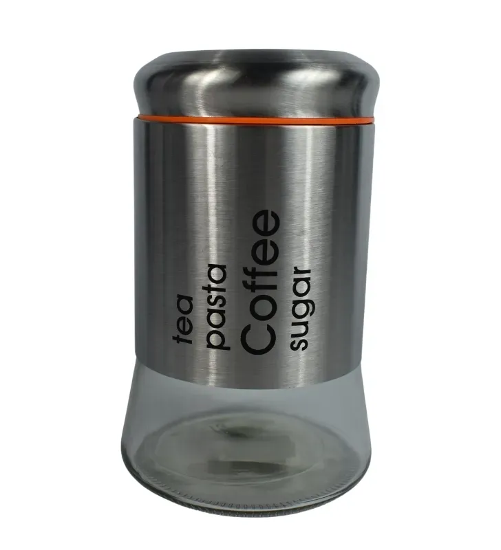 Brocal de Vidrio con Acero 1.1L Vittori 0539 – Tapa Rosca