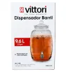 Dispensador Barrilito 9.6L Vittori 2812 – Vidrio con Llave Cromada