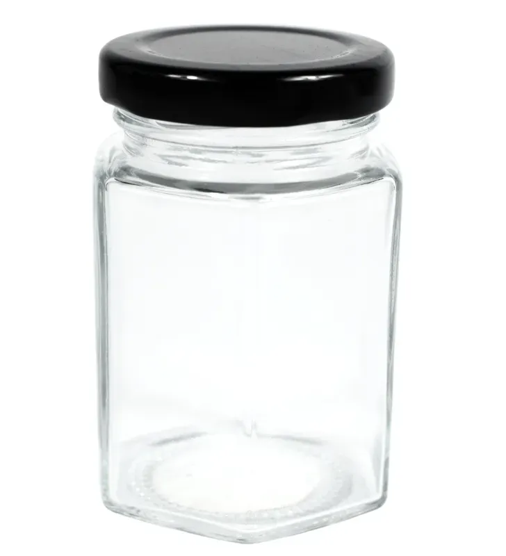 Frasco Hexagonal 120ml Vittori 3413 – Tapa Negra Twist