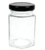 Frasco Hexagonal 120ml Vittori 3413 – Tapa Negra Twist