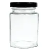 Frasco Hexagonal 120ml Vittori 3413 – Tapa Negra Twist