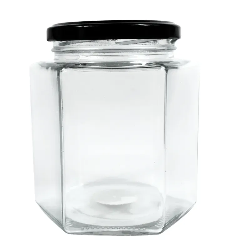 Frasco Hexagonal 750ml Vittori 3416 – Tapa Negra Twist