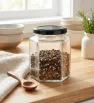Frasco Hexagonal 750ml Vittori 3416 – Tapa Negra Twist