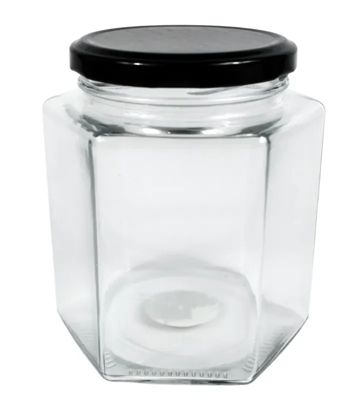 Frasco Hexagonal 750ml Vittori 3416 – Tapa Negra Twist