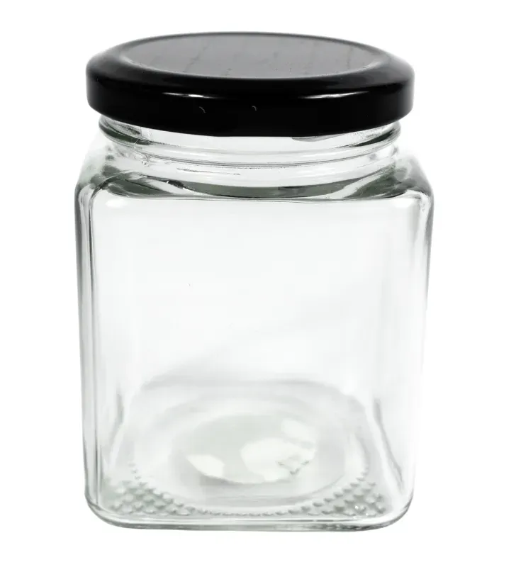 Frasco Cuadrado 300ml Vittori 3421 – Tapa Negra Twist