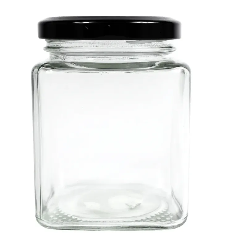 Frasco Cuadrado 300ml Vittori 3421 – Tapa Negra Twist