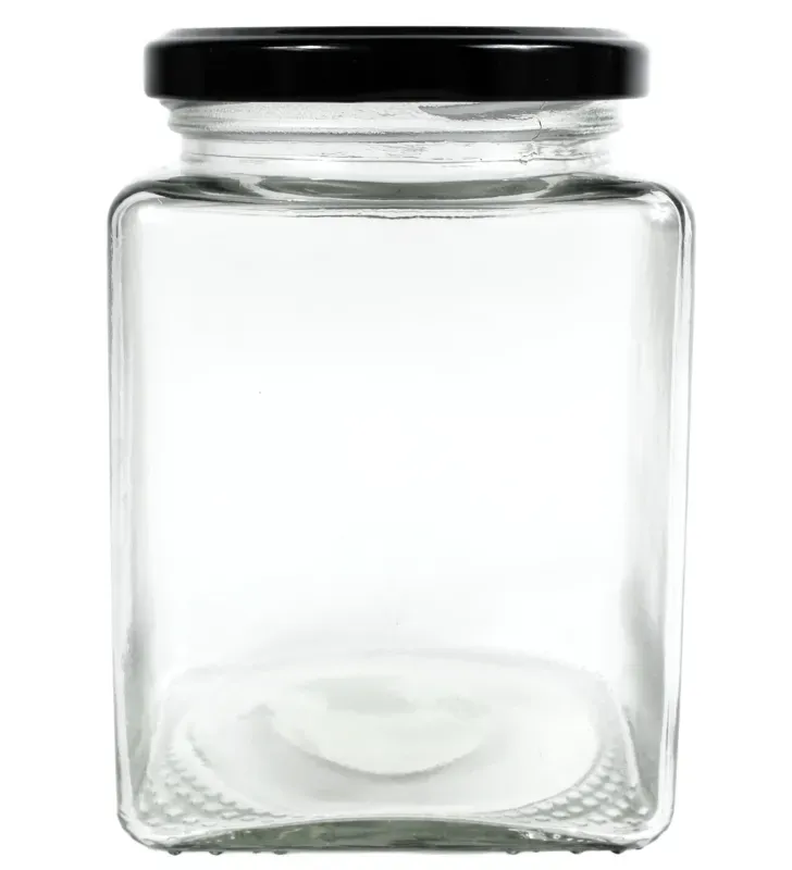 Frasco Cuadrado 500ml Vittori 3422 – Tapa Negra Twist