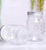 Frasco Mason Jar Floral 500ml Vittori 3426 – Tapa Gris