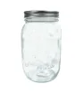 Frasco Mason Jar Floral 1 Litro Vittori 3427 – Tapa Gris