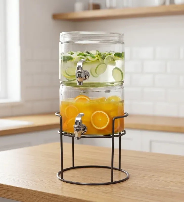 Dispensador Doble Apilable 6.4L Vittori 2822 – Base Metálica