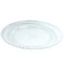 Plato Base Perla Transparente Vittori 3710 – Decoración de Eventos