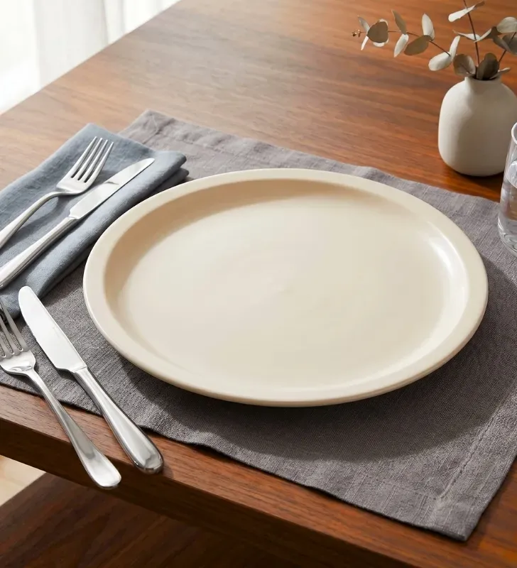 Plato Trinche 10" Melamina Beige Vittori 4505B – Uso Profesional