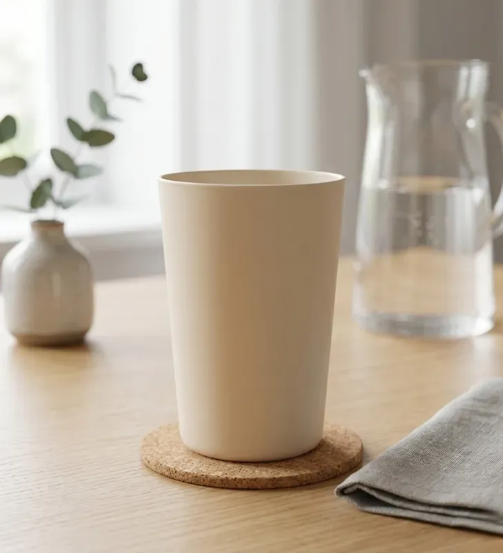 Vaso de Melamina 7 oz Beige Vittori 4801B – 205 ml