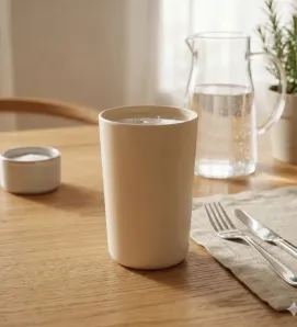 Vaso de Melamina 13 oz Beige Vittori 4802B – 390 ml