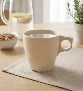 Taza Mug 8 oz Melamina Beige Vittori 4804B – 227 ml