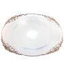 Plato Base Cádiz Transparente Filo Rosa Vittori 3704R