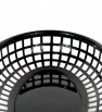 Canasta ovalada negra 9.25″ × 5.75″ – Plástico alimentario