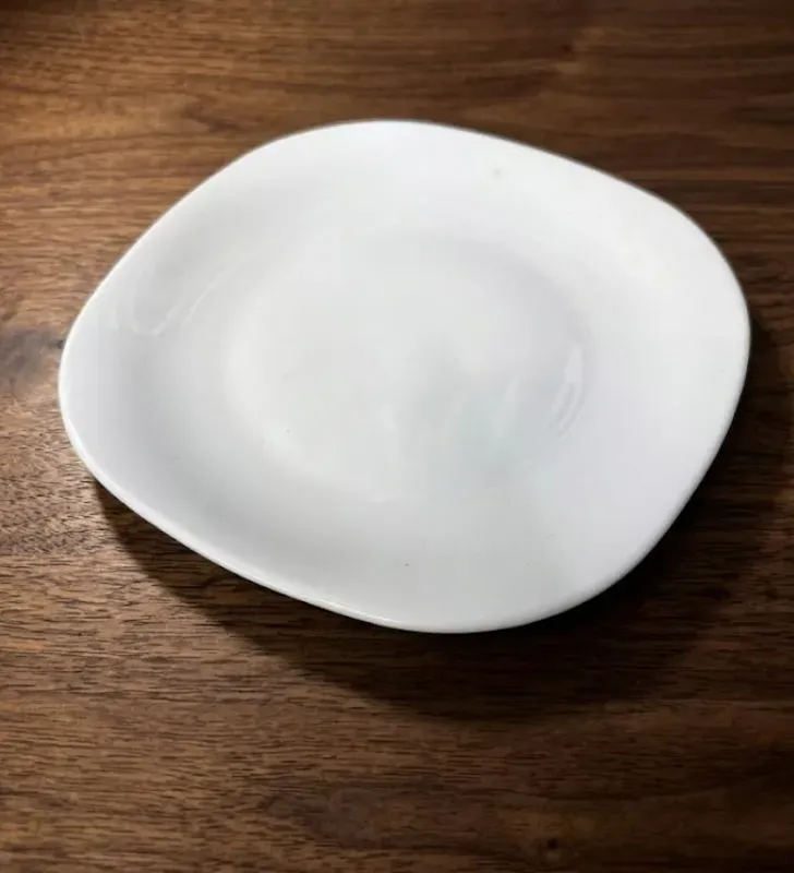 Plato Opal Glass Cuadrado 18.5cm Cuisine Spot OGLS02